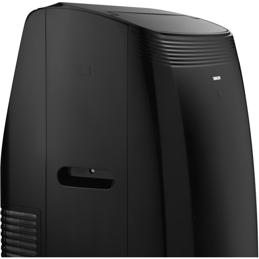 Sencor - Smart mobil luftkonditionering inkluderar alla tillbehör 900W/230V 9000 BTU Wi-Fi svart + fjärrkontroll