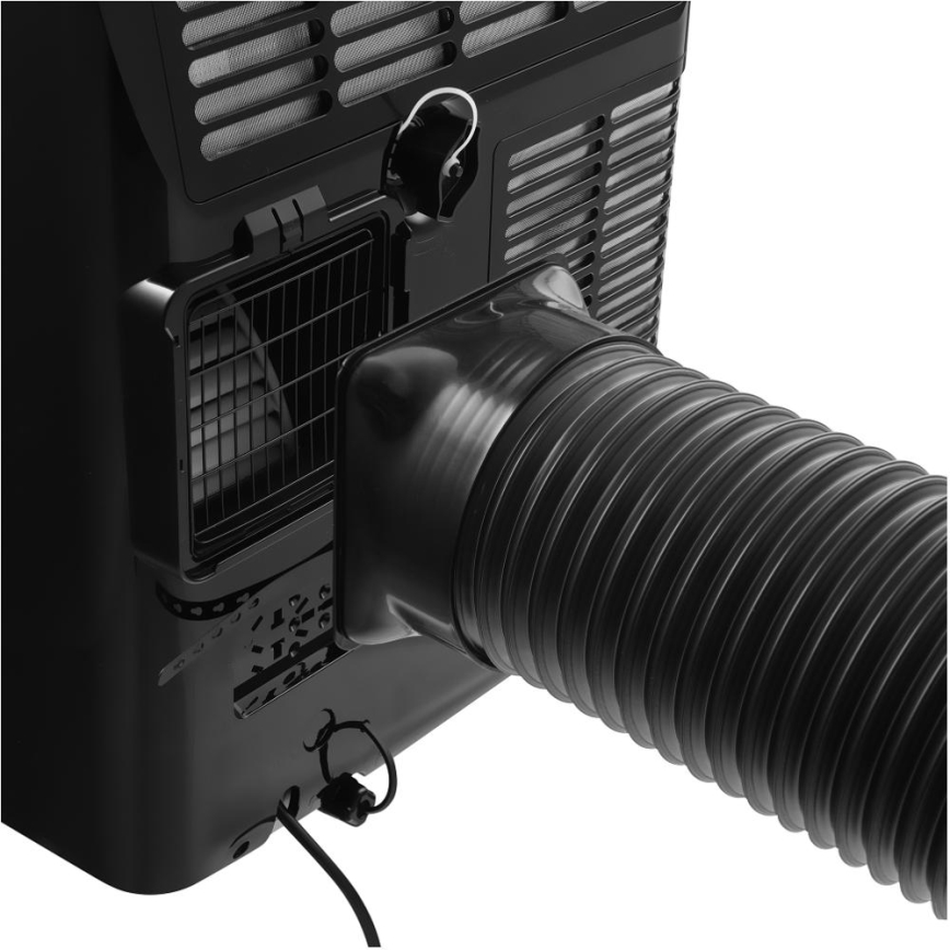 Sencor - Smart mobil luftkonditionering inkluderar alla tillbehör 900W/230V 9000 BTU Wi-Fi svart + fjärrkontroll