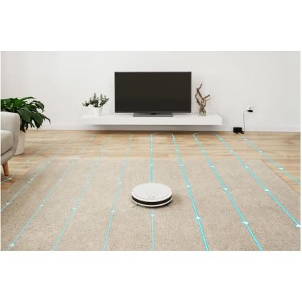 Sencor - Smart robotdammsugare med mopp 2i1 28W/2600 mAh Wi-Fi vit + fjärrkontroll