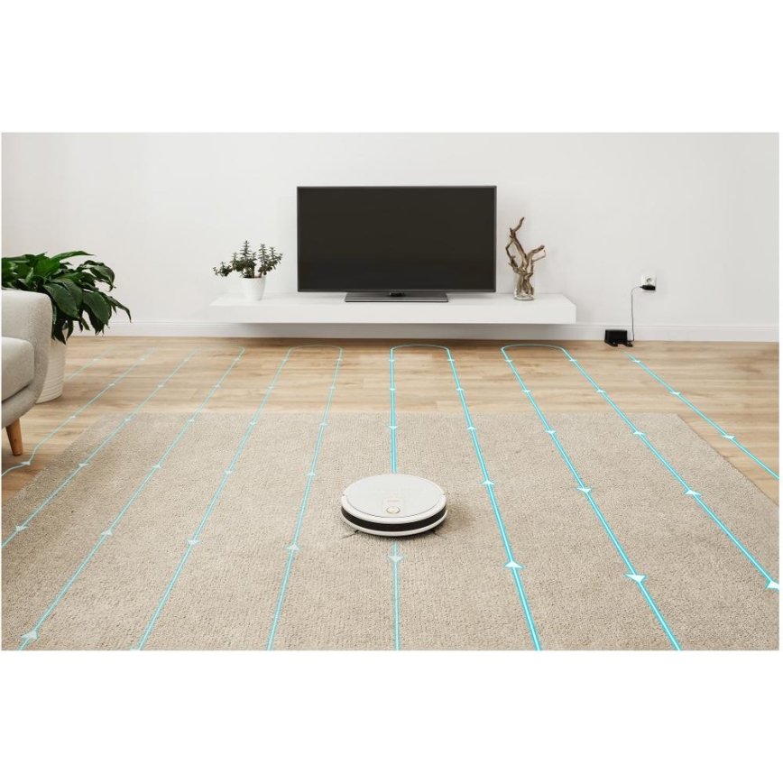 Sencor - Smart robotdammsugare med mopp 2i1 28W/2600 mAh Wi-Fi vit + fjärrkontroll
