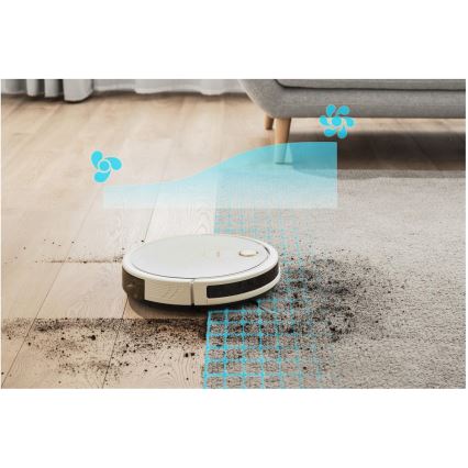 Sencor - Smart robotdammsugare med mopp 2i1 28W/2600 mAh Wi-Fi vit + fjärrkontroll