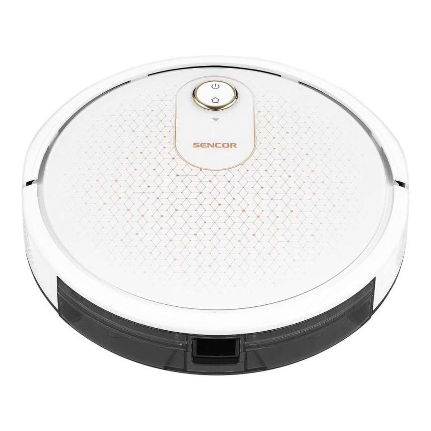 Sencor - Smart robotdammsugare med mopp 2i1 28W/2600 mAh Wi-Fi vit + fjärrkontroll