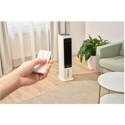 Sencor - Smarta mobila luftkylare 60W/230V Wi-Fi vit + fjärrkontroll