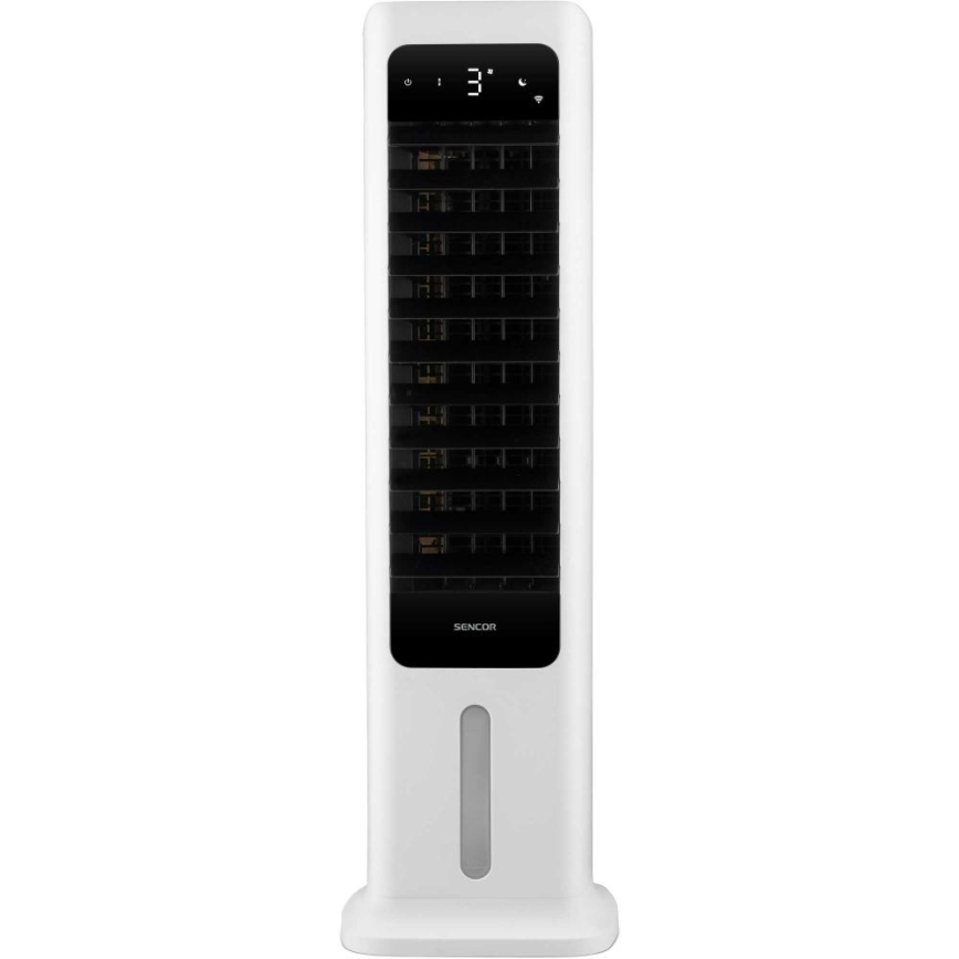 Sencor - Smarta mobila luftkylare 60W/230V Wi-Fi vit + fjärrkontroll