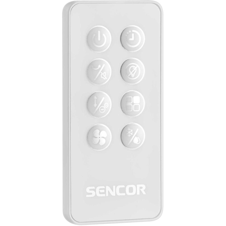 Sencor - Smarta mobila luftkylare 60W/230V Wi-Fi vit + fjärrkontroll