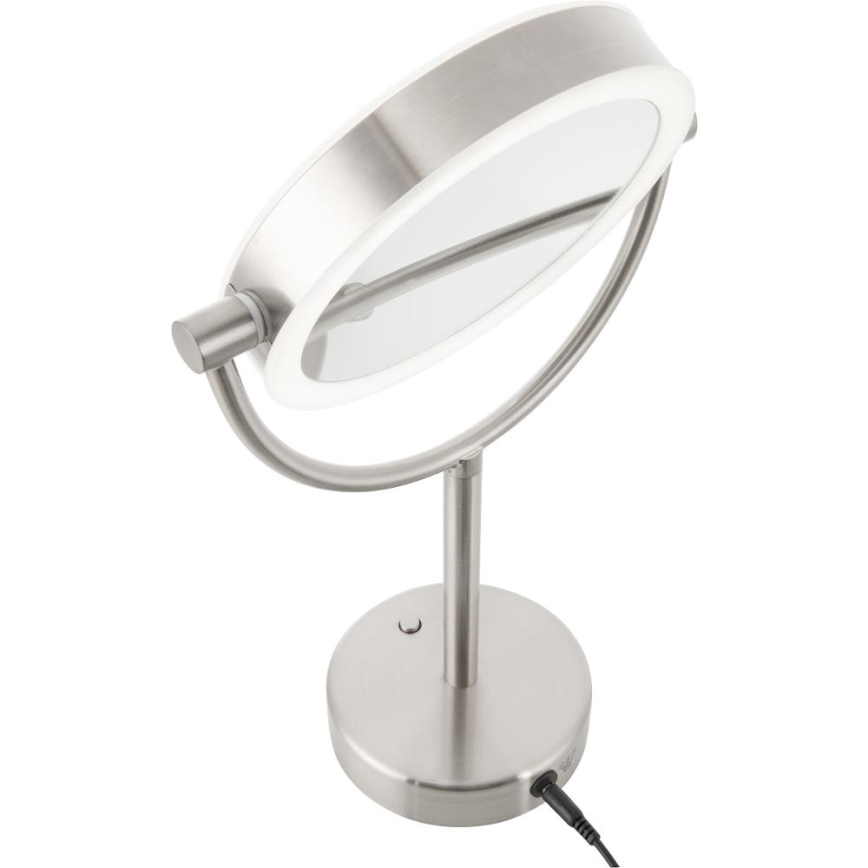 Sencor - Sminkspegel med LED-bakgrundsbelysning LED/5W/230V rostfri