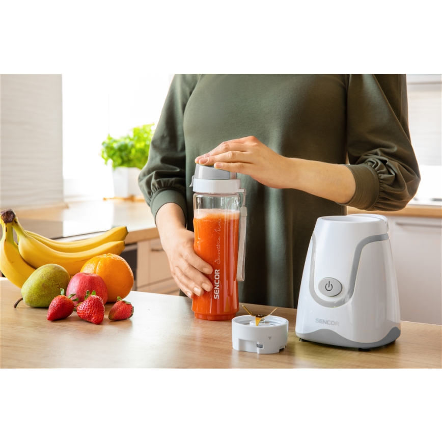 Sencor - Smoothie blender 500W/230V vit/grå