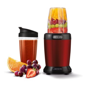 Sencor - Smoothie nutri blender 1000W/230V röd