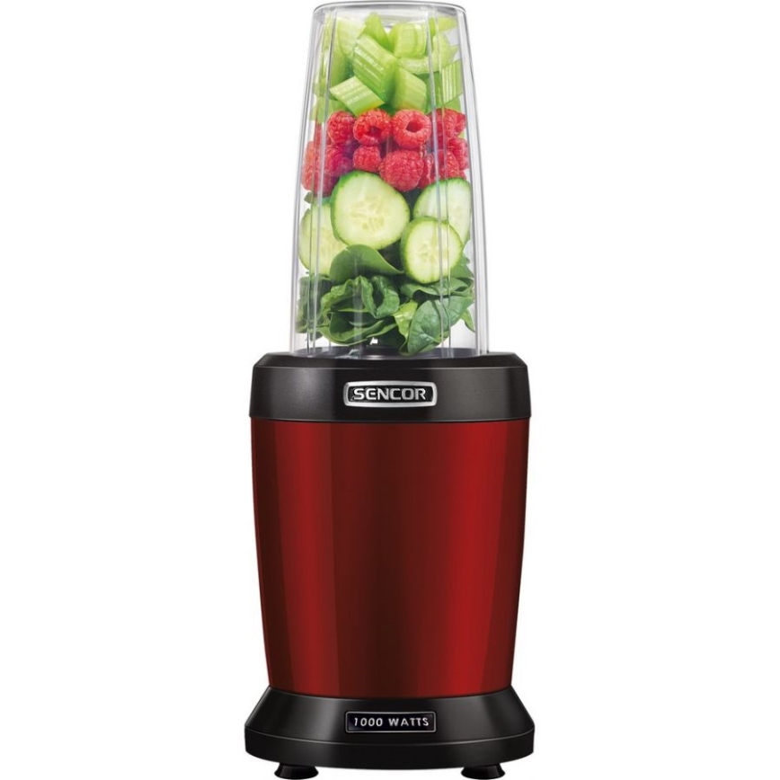Sencor - Smoothie nutri blender 1000W/230V röd