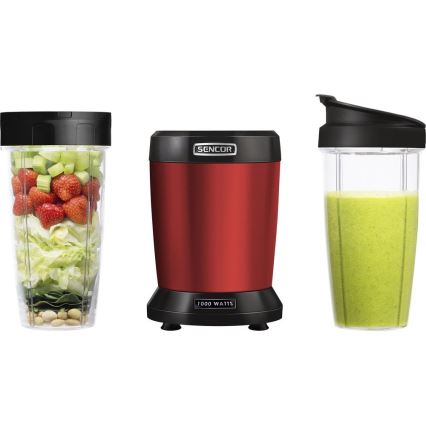 Sencor - Smoothie nutri blender 1000W/230V röd