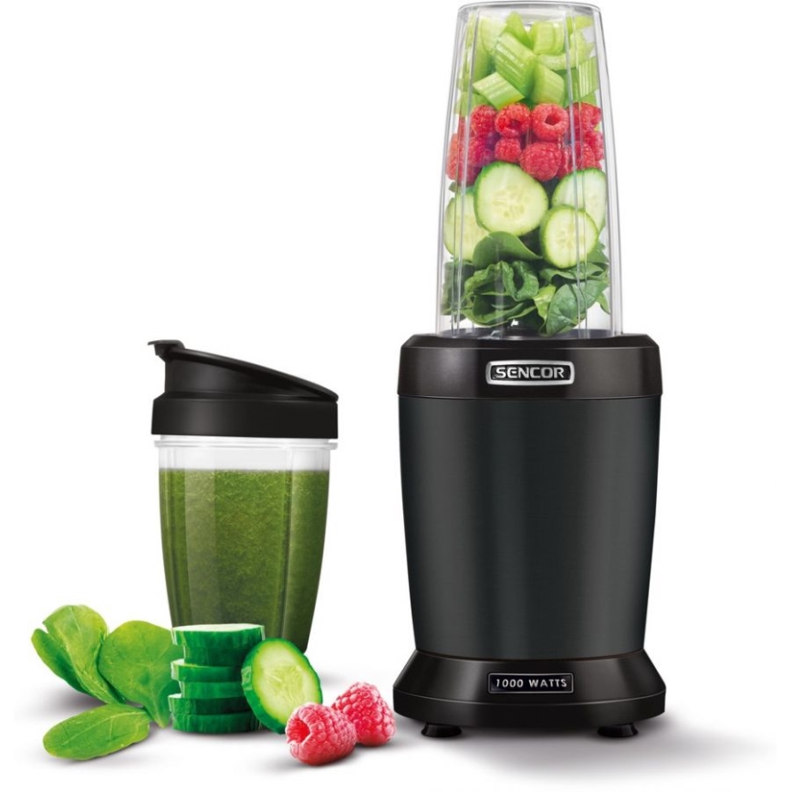 Sencor - Smoothie nutri blender 1000W/230V svart