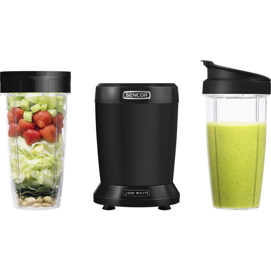 Sencor - Smoothie nutri blender 1000W/230V svart