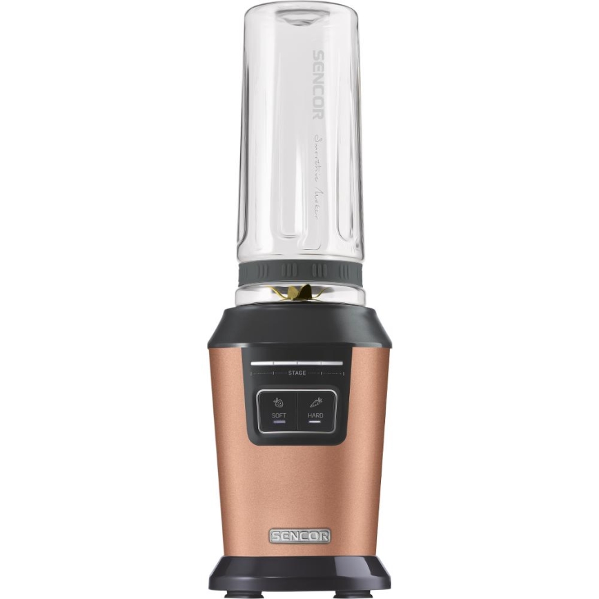 Sencor - Smoothieblender med tillbehör, 800 W/230 V, kopparfärgad