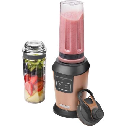 Sencor - Smoothieblender med tillbehör, 800 W/230 V, kopparfärgad