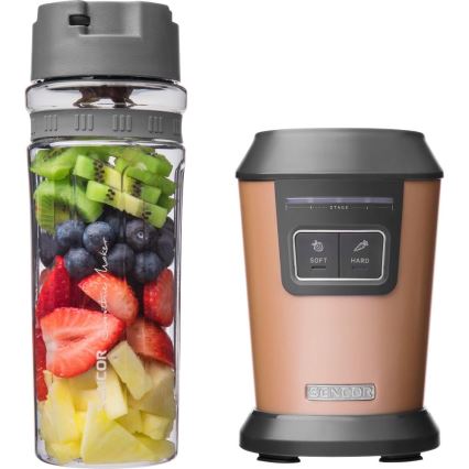 Sencor - Smoothieblender med tillbehör, 800 W/230 V, kopparfärgad