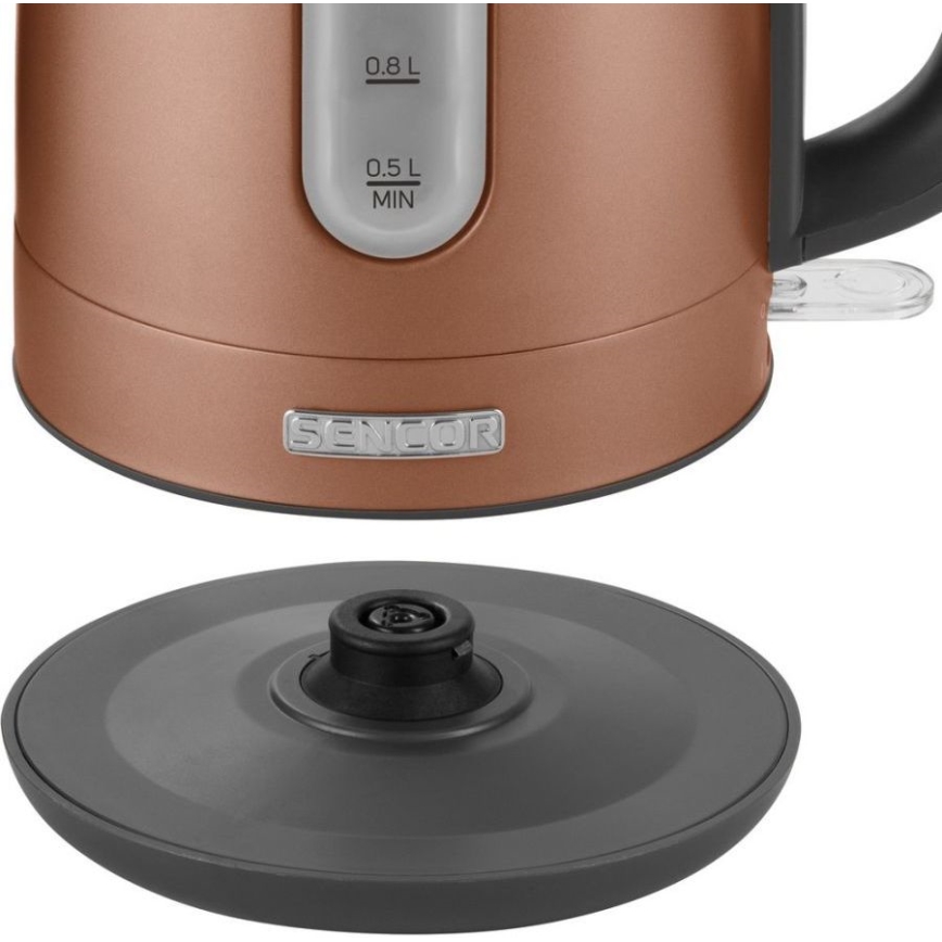 Sencor - Vattenkokare 1,2 l 2150W/230V kopparfärgad