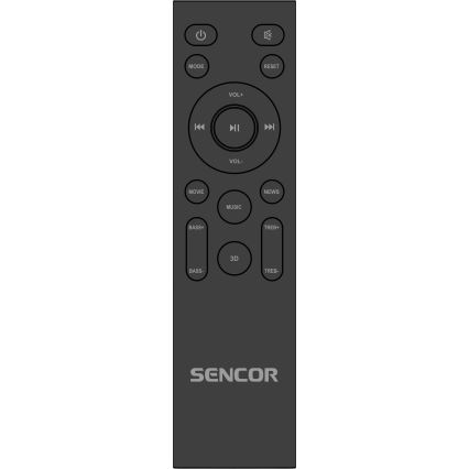 Sencor - Soundbar 200W/230V + fjärrkontroll