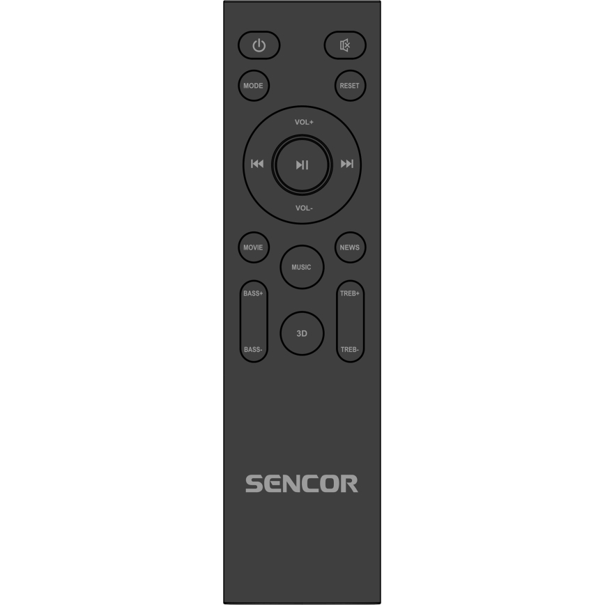 Sencor - Soundbar 200W/230V + fjärrkontroll