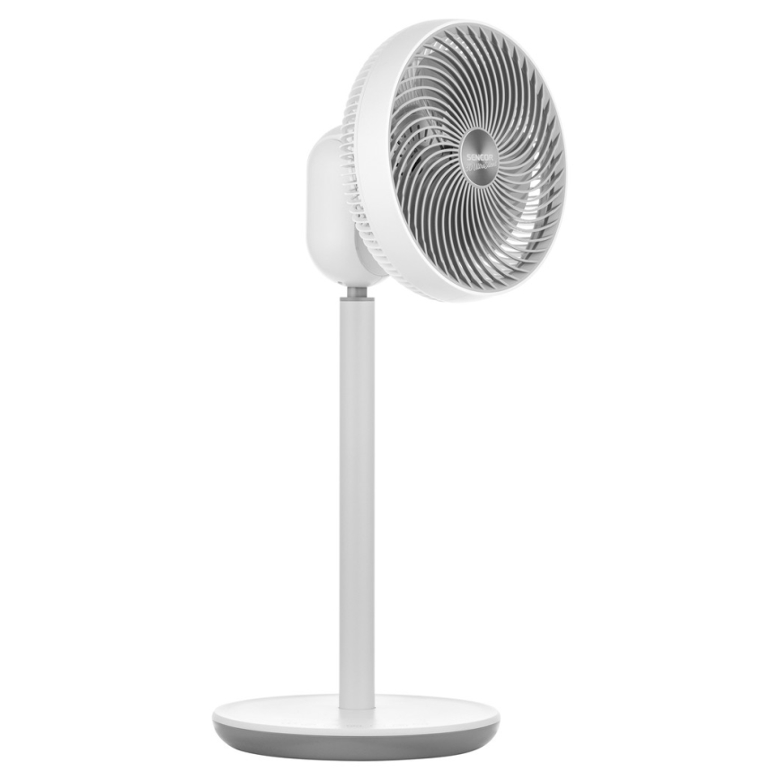 Sencor - Stående fläkt 3D UltraSilent 26W/230V vit + fjärrkontroll
