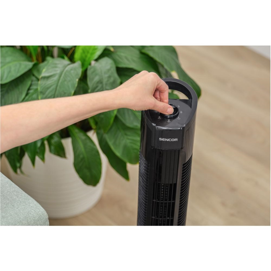 Sencor - Stående fläkt 50W/230V svart