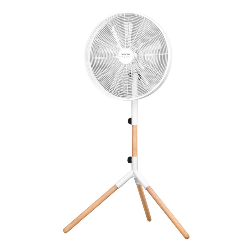 Sencor - Stående fläkt 50W/230V vit/bok