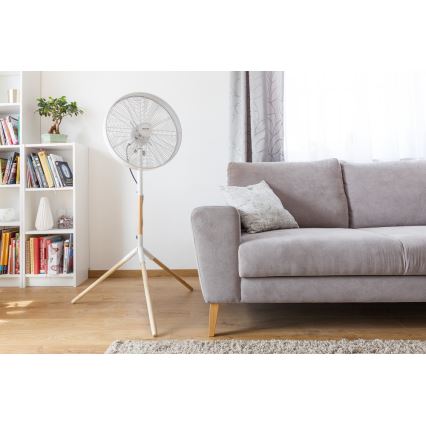 Sencor - Stående fläkt 50W/230V vit/bok