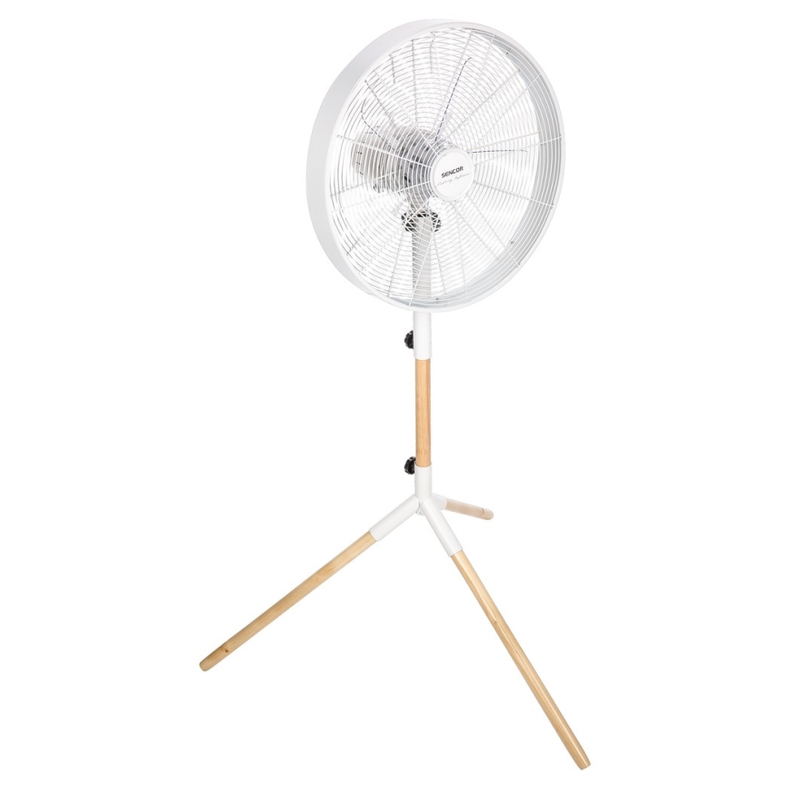 Sencor - Stående fläkt 50W/230V vit/bok