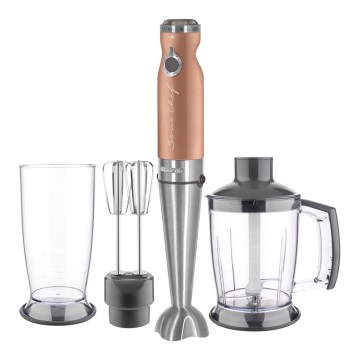 Sencor - Stick blender 4in1 1200W/230V rostfri/koppar