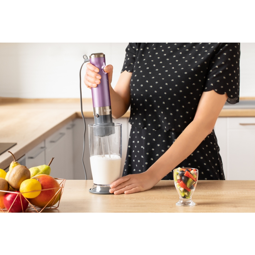 Sencor - Stick blender 4in1 1200W/230V rostfri/lila