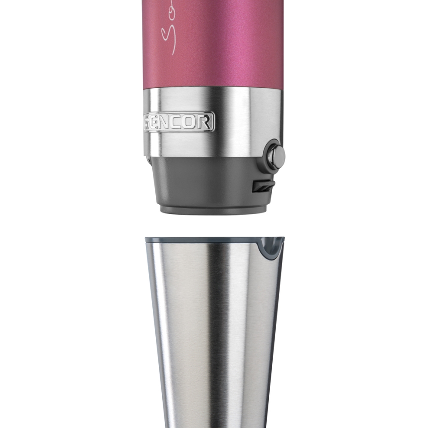 Sencor - Stick blender 4in1 1200W/230V rostfri/rosa