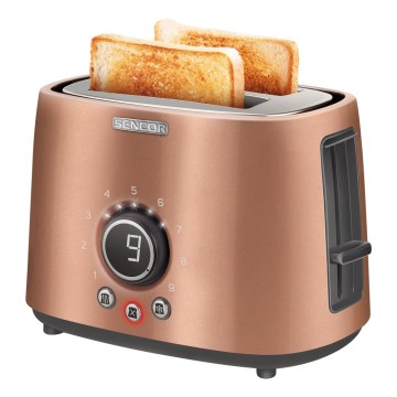 Sencor - Toaster with two holes and warming up 1000W/230V koppar