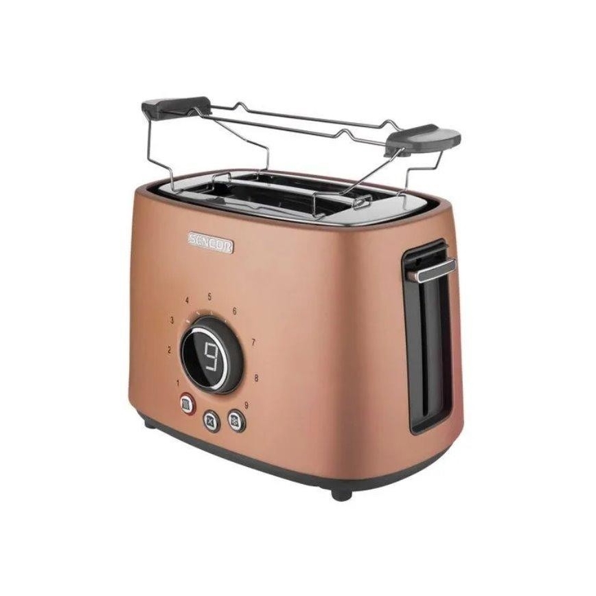 Sencor - Toaster with two holes and warming up 1000W/230V koppar