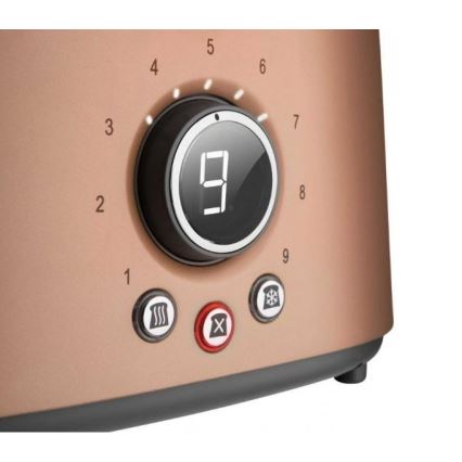 Sencor - Toaster with two holes and warming up 1000W/230V koppar