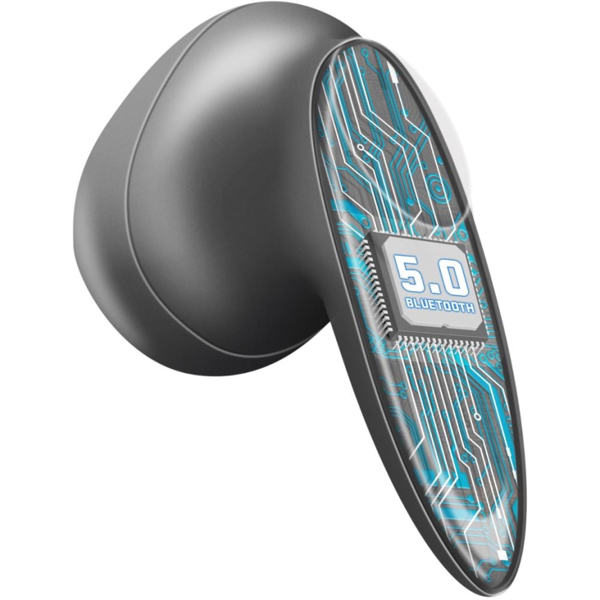 Sencor - Trådlös earphones 230 mAh + 2x 25 mAh IPX4 svart