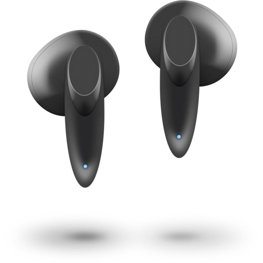 Sencor - Trådlös earphones 230 mAh + 2x 25 mAh IPX4 svart