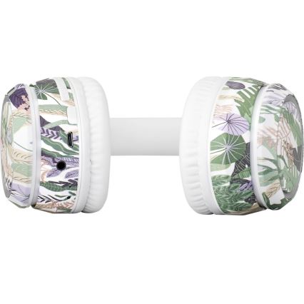 Sencor - Trådlösa hörlurar med en microphone 3,7V/400 mAh grön/vit