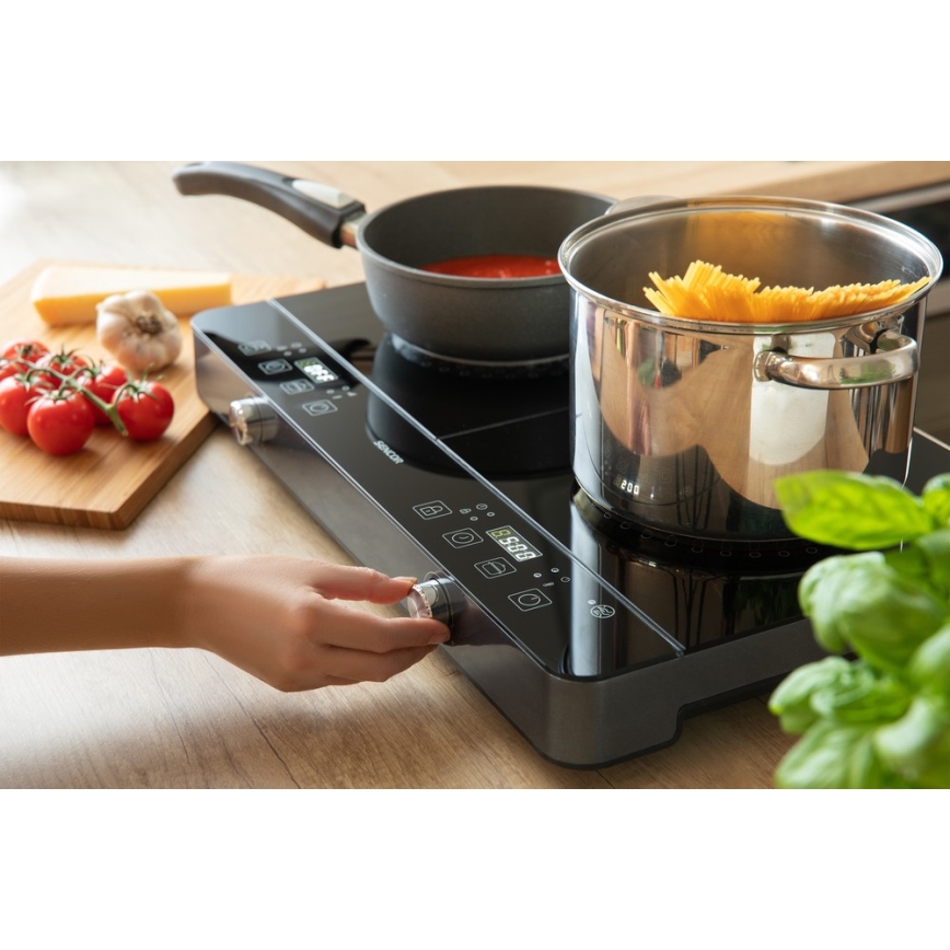 Sencor - Two-zone induction cooker med LCD display 3400W/230V