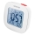 Sencor - Väckarklocka med LCD display och termometer 2xAAA vit