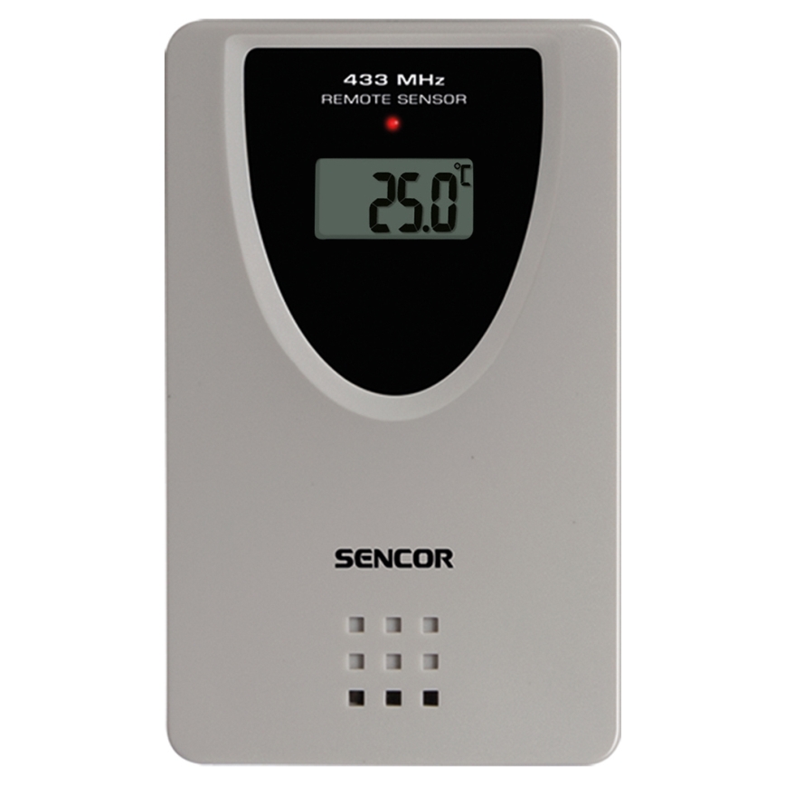 Sencor - Väderstation med färg LCD display, väckarklocka och projektor 2xAA + 2xAAA