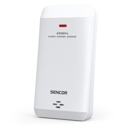 Sencor - Väderstation med LCD-skärm i färg 5V/1xCR2032 + 2xAA