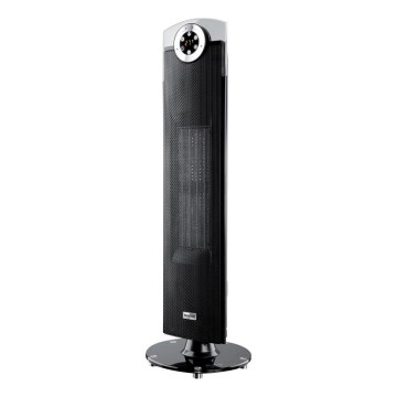 Sencor - Värmefläkt med keramiskt värmeelement 1300/2500W/230V svart + fjärrkontroll