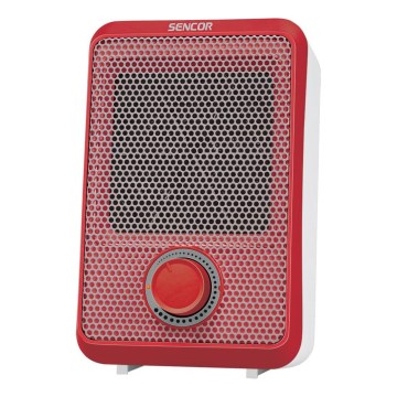 Sencor - Varmluftsfläkt 600W/230V röd/vit