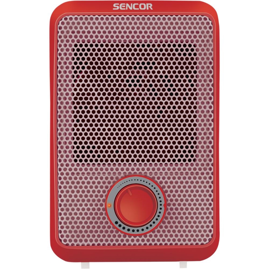 Sencor - Varmluftsfläkt 600W/230V röd/vit