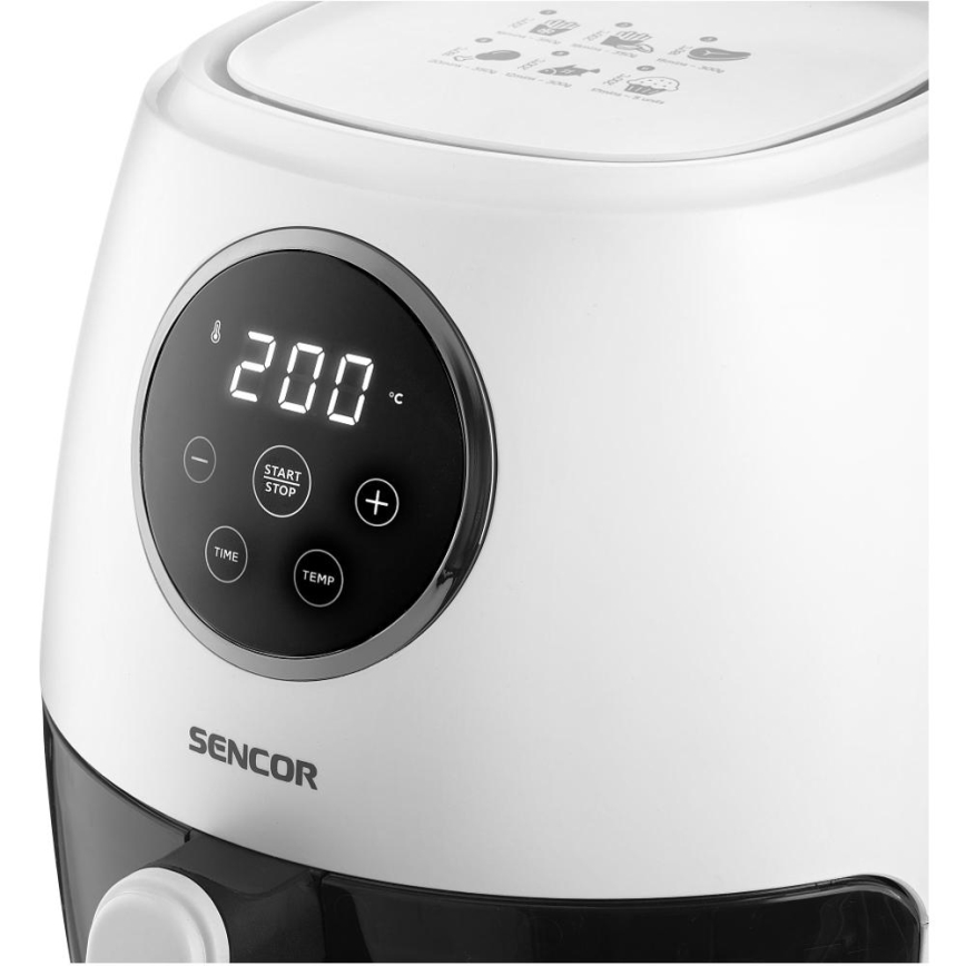 Sencor - Varmluftsfritös 3,5 l 1300W/230V vit