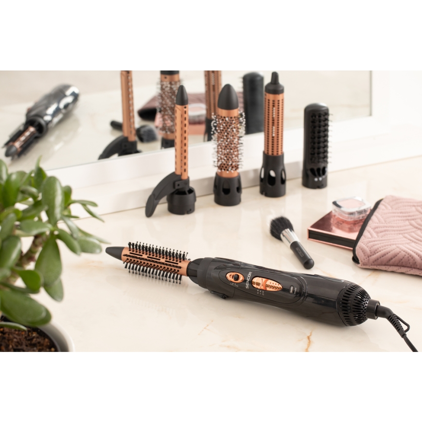 Sencor - Varmluftslocktång med tillbehör 1000W/230V