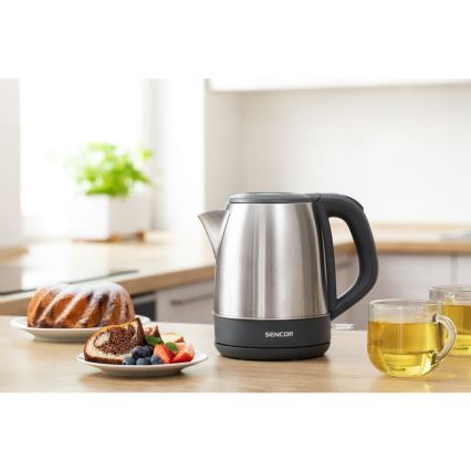 Sencor - Vattenkokare 1,2 l 2150W/230V rostfritt stål