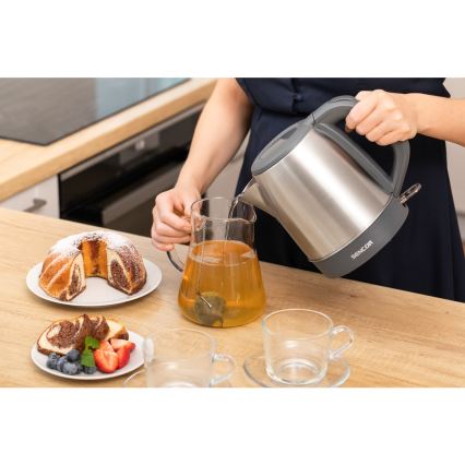 Sencor - Vattenkokare 1,2 l 2150W/230V rostfritt stål