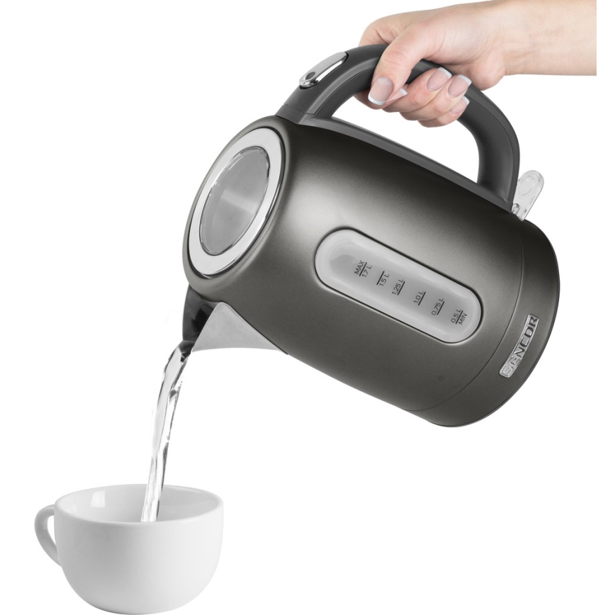 Sencor - Vattenkokare 1,7 l 2150W/230V antracit 