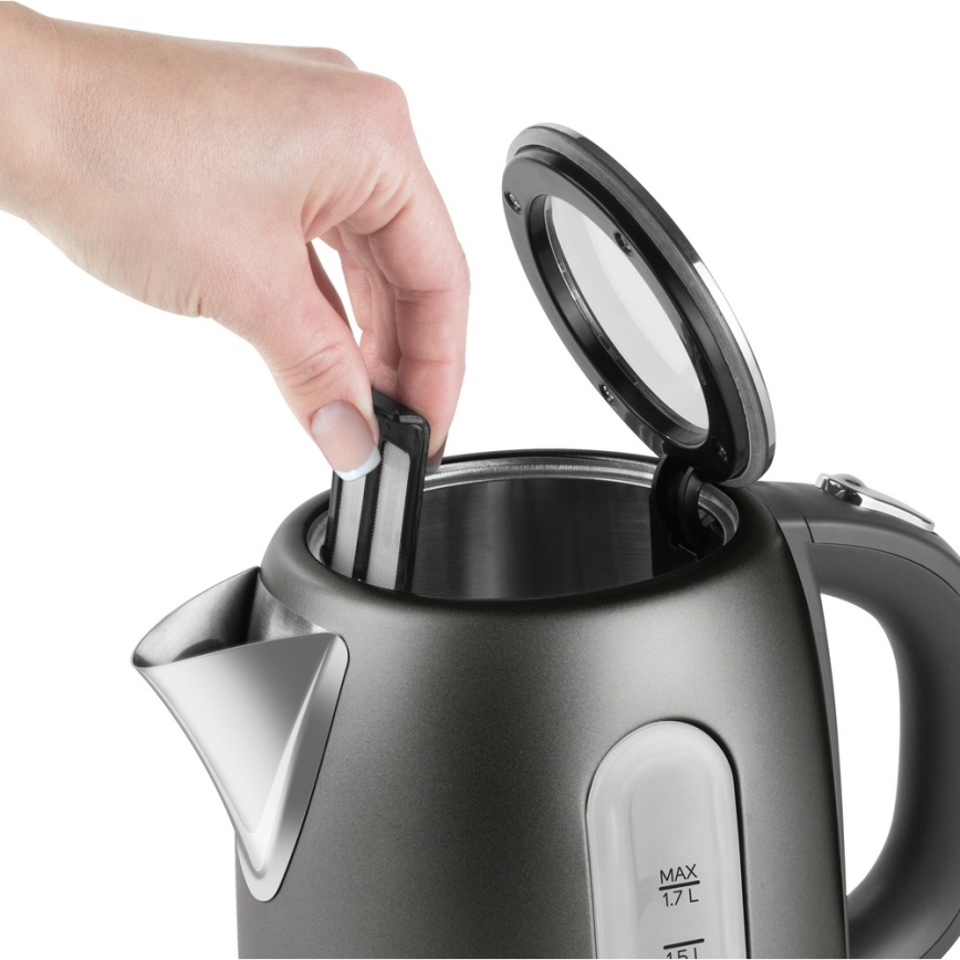 Sencor - Vattenkokare 1,7 l 2150W/230V antracit 
