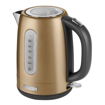 Sencor - Vattenkokare 1,7 l 2150W/230V gyllene 